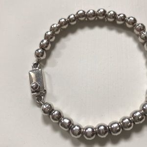 Sterling silver Taxco Mexico bead bracelet